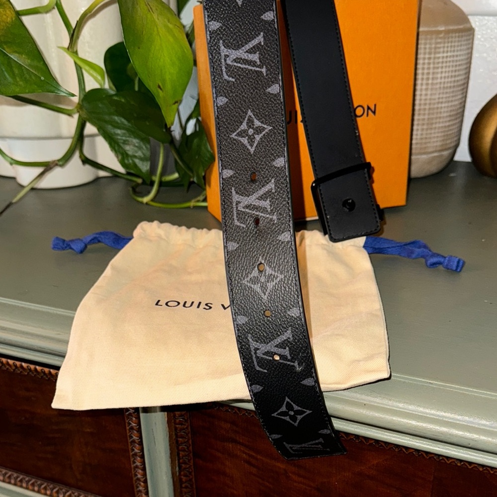 Black Monogram Belt by Louis Vuitton - Picture 7 of 14